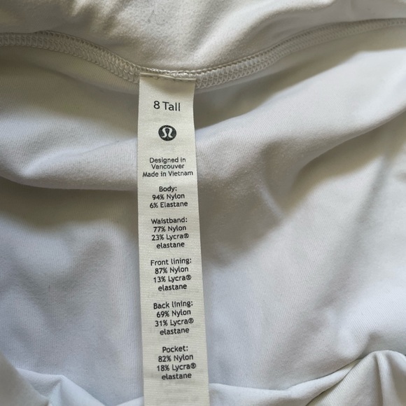 Lululemon pace rival mid rise skirt. Size 8 tall. - Picture 3 of 4